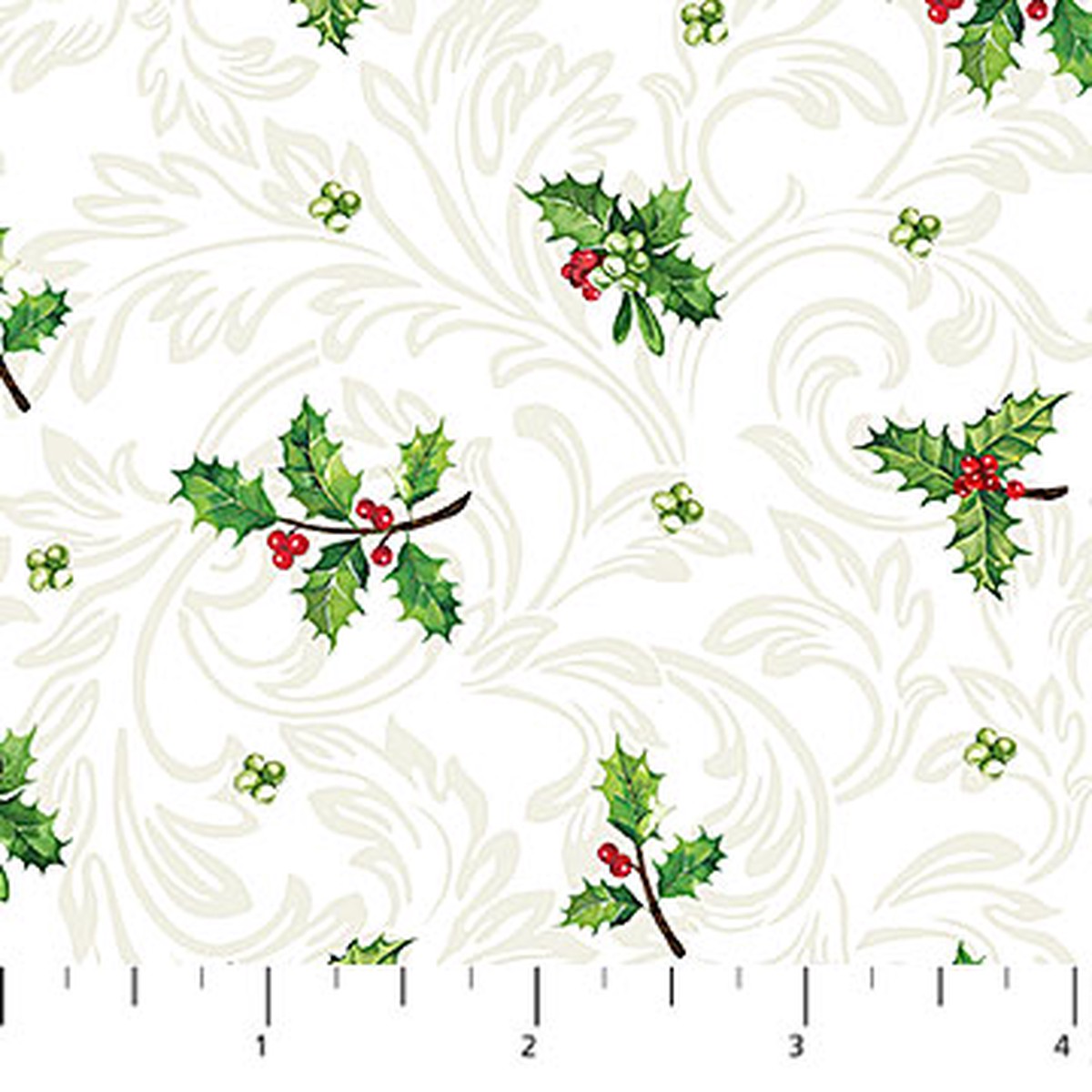 Yuletide Traditions Holly Mini White Multi
