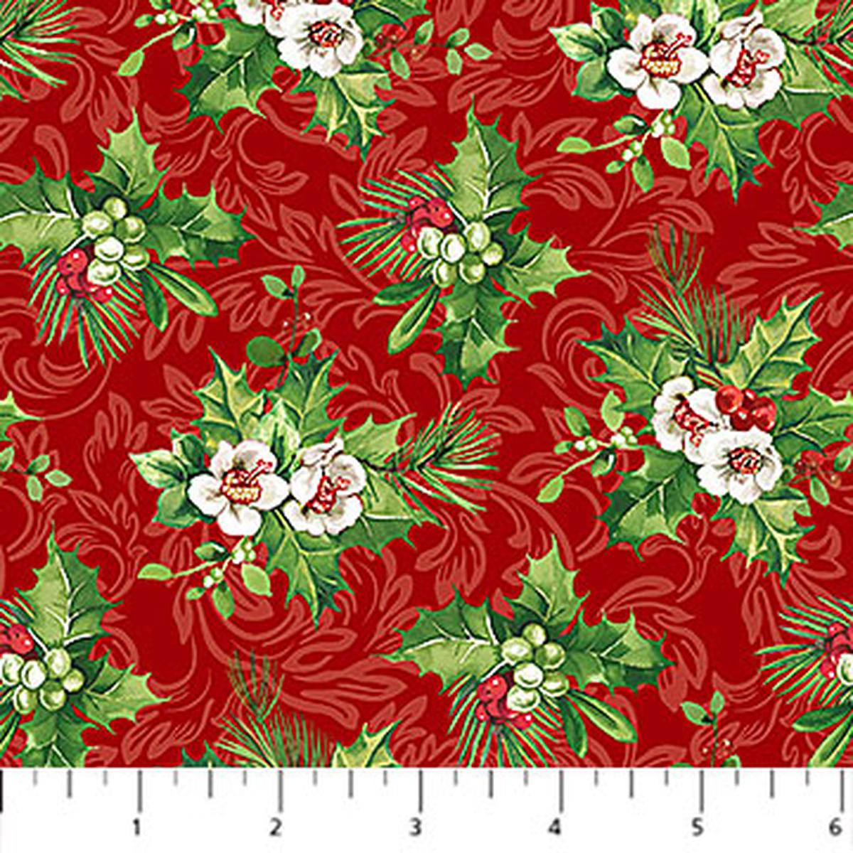 Yuletide Traditions Hellebore Red Multi