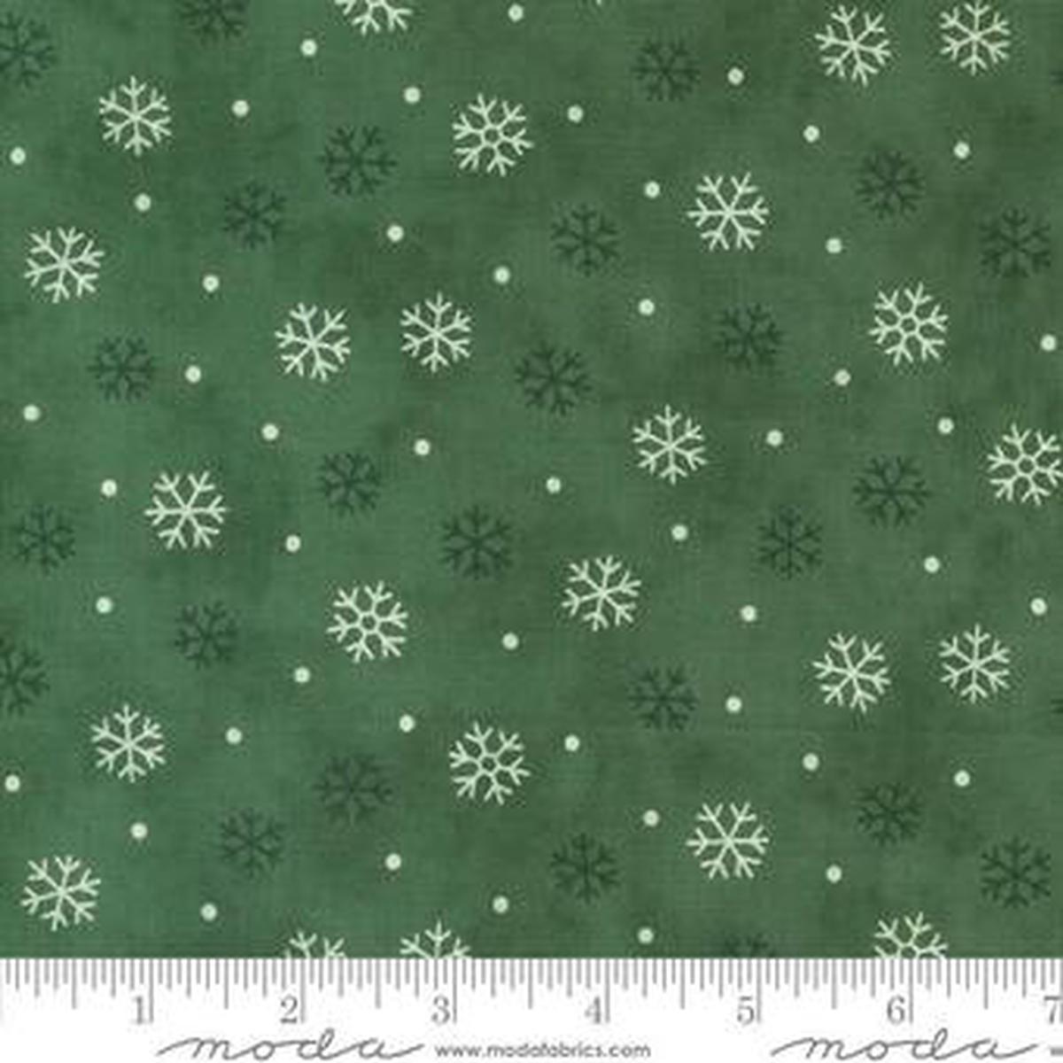Woodland Winter Pine Green Snow