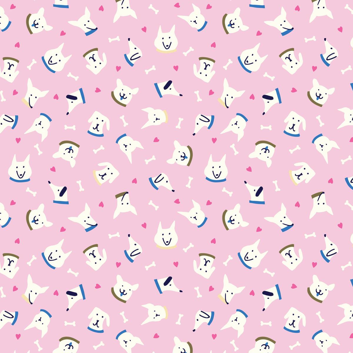 228575 Sunrise Dog Faces | Pink